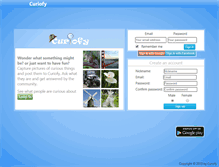 Tablet Screenshot of curiofy.com